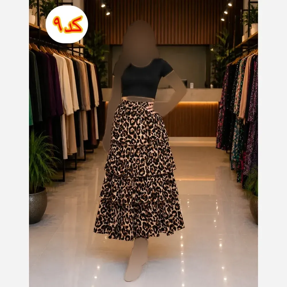  ✨ دامن طبقه ایی ترند، سبک و خوشفرم ✨t8044