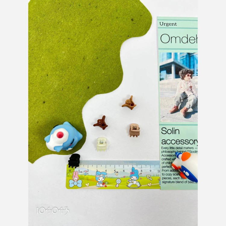 پک 6 عددی گیره مو دخترانه طرح پاپیونی وارداتی