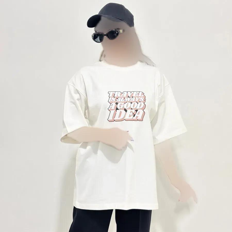 تیشرت باکسی چاپدار مردانه ماکان قد 73 سانت دور سینه 122 سانت