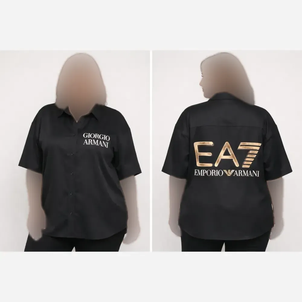 شومیز لینن خنک زنانه طرح دار قواره دار سایز بزرگ 44 تا 62